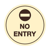 Signs ByLITA Circle No Entry Sign