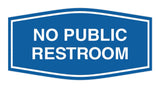Signs ByLITA Fancy No Public Restroom Sign