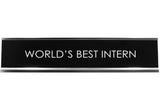 Signs ByLITA WORLD'S BEST INTERN Novelty Desk Sign