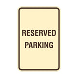 Signs ByLITA Portrait Round Reserved Parking Sign with Adhesive Tape