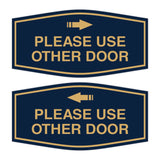 Signs ByLITA Fancy Please Use Other Door Sign Set