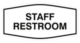 Signs ByLITA Fancy Staff Restroom Sign