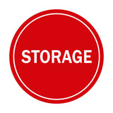 Red Signs ByLITA Circle Storage Sign