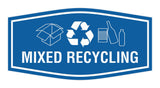 Fancy Mixed Recycling Wall or Door Sign
