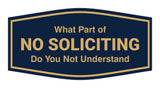 Fancy What Part of No Soliciting Do You Not Understand Wall or Door Sign