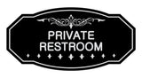 Victorian Private Restroom Sign