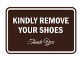 Signs ByLITA Classic Framed Kindly Remove Your Shoes