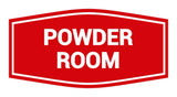 Signs ByLITA Fancy Powder Room Sign with Adhesive Tape, Mounts On Any Surface, Weather Resistant, Indoor/Outdoor Use