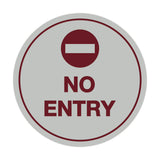 Signs ByLITA Circle No Entry Sign