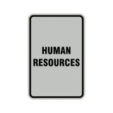 Portrait Round Human Resources Sign