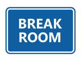 Signs ByLITA Classic Framed Break Room Sign