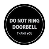 Signs ByLITA Circle Do Not Ring Doorbell Sign