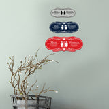 Designer Men to the Left, Because Women are Always Right, Restroom Wall or Door Sign