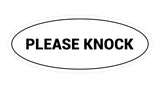 Signs ByLITA Oval Please Knock Sign