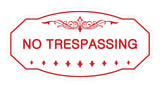 Victorian No Trespassing Sign