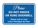 Signs ByLITA Classic Framed DO NOT KNOCK OR RING DOORBELL