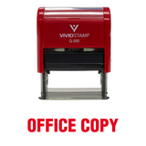 Red Office Copy Self Inking Rubber Stamp