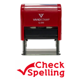 CHECK SPELLING Teacher Self Inking Rubber Stamp