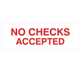 Signs ByLITA Basic No Checks Accepted Sign
