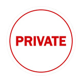 Signs ByLITA Circle Private Sign