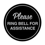 Signs ByLITA Circle Please Ring Bell For Assistance Sign