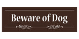Decorative Beware of Dog Sign