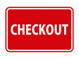 Signs ByLITA Classic Checkout Sign