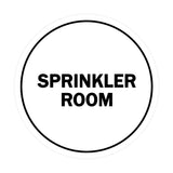 Signs ByLITA Circle Sprinkler Room Sign