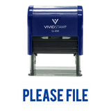 Please File Self Inking Rubber Stamp