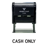 Cash Only Self Inking Rubber Stamp