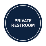 Signs ByLITA Circle Private Restroom Sign