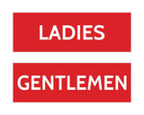 Signs ByLITA Basic Ladies and Gentlemen Sign Set