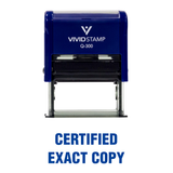CERTIFIED EXACT COPY Self Inking Rubber Stamp