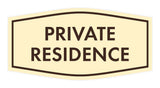 Fancy Private Residence Wall or Door Sign