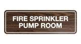 Signs ByLITA Standard Fire Sprinkler Pump Room Sign