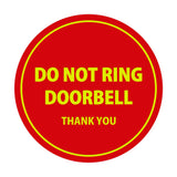 Signs ByLITA Circle Do Not Ring Doorbell Sign
