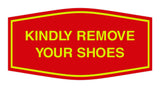 Signs ByLITA Fancy Kindly Remove Your Shoes Sign