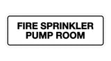 Signs ByLITA Standard Fire Sprinkler Pump Room Sign