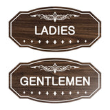 Victorian Ladies And Gents Sign Set