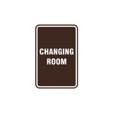 Portrait Round Changing Room Sign