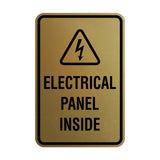 Portrait Round Electrical Panel Inside Sign