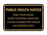 Classic Framed Public Health Notice Wash Your Hands Sign