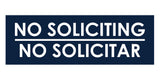Signs ByLITA Basic No Soliciting No Solicitar Sign