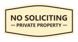 Signs ByLITA Fancy No Soliciting Private Property Sign