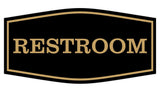 Fancy Restroom Sign
