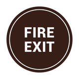 Signs ByLITA Circle Fire Exit Sign