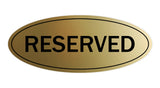 Oval Reserved Sign