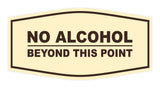 Signs ByLITA Fancy No Alcohol Beyond this Point Sign