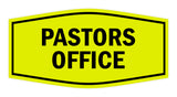 Signs ByLITA Fancy Pastors Office Sign with Adhesive Tape, Mounts On Any Surface, Weather Resistant, Indoor/Outdoor Use