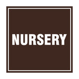 Square Nursery Sign with Adhesive Tape, Mounts On Any Surface, Weather Resistant